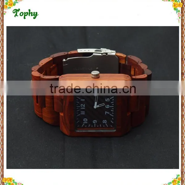 Square Double Movt Quartz Digital Movt Wood Watches Digital 2016 photo-5