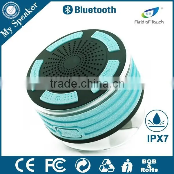 My Speaker F013 Black With Sky Blue New Arrival LED Wireless Bluetooth Waterproof Speaker photo-4