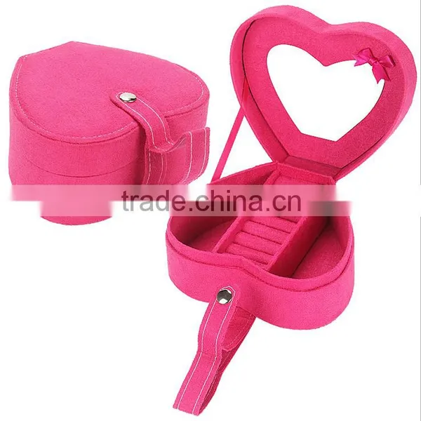 Wholesale Custom High-grade PU Leather Jewelry Box, Heart-shaped Cosmetic Box, Fashion Gift Boxes photo-6