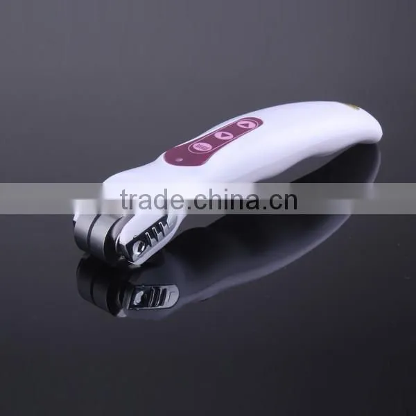 BIO Electric Derma Roller With LED Light Skin Beauty Roller for Wrinkle Remover and Skin Rejuvenation photo-3