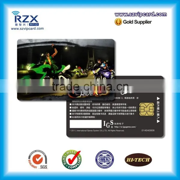 Top Quality CR80 PVC Contact IC Card With AT88SC153 Chip photo-3