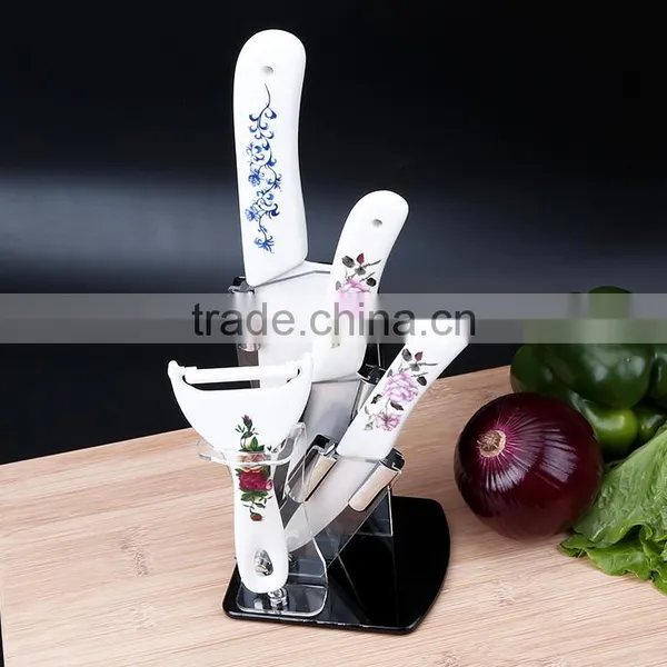 Kitchen Ceramic Knife With Holder Set photo-2