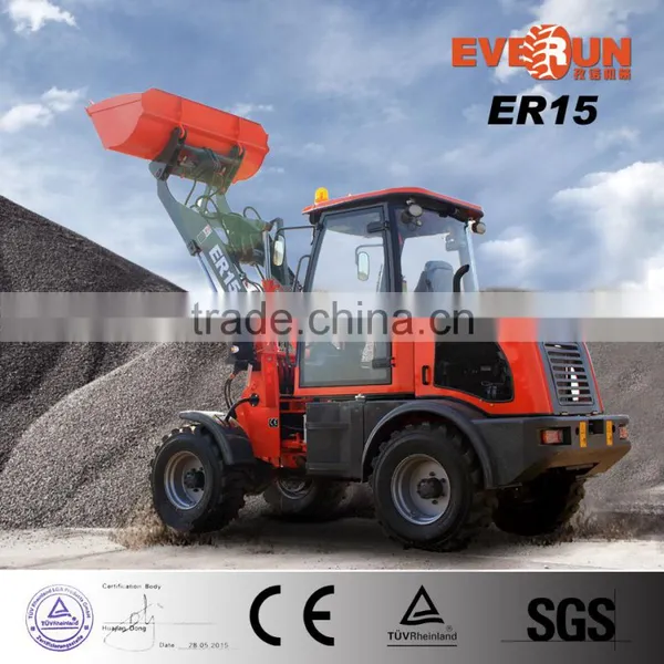 EVERUN Brand Snow Cleaning Machine 1.5 Ton China Wheel Loader With Snow Blade photo-4