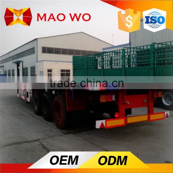 Leading Brand 40 Tons 3 Axle Flatbed Container Trailer photo-2