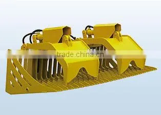 Wheel Loader Attachment Rock Grappler Bucket