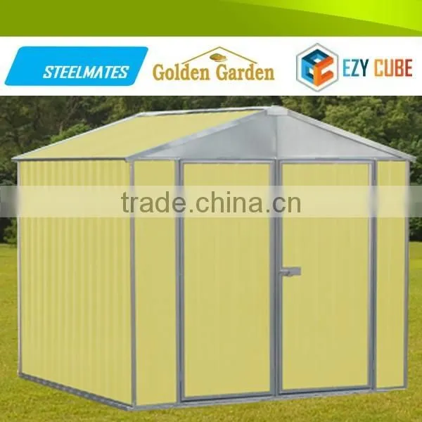 Green Galvanized Steel Sheet Decorative Storage Shed With Good Deisgn photo-6