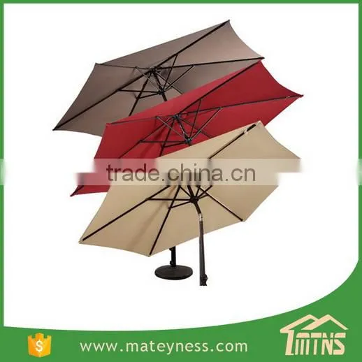 10FT LED Light Tilt Deck Waterproof Garden Market Umbrella Patio Solar Umbrella photo-3