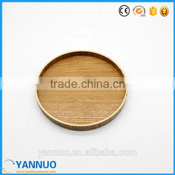 Natural Wooden Tea Dish, Pizza Fruit Tray, Small and Big Wood Plate photo-5