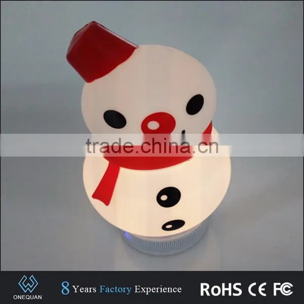 2017 New Wireless Snowman Shape Bluetooth Speaker With Color Changing Mood Light photo-4