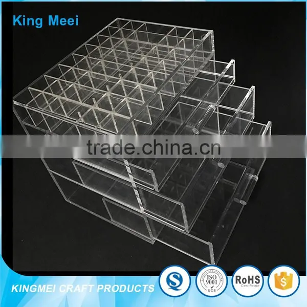 Acrylic 3 Tier Shelf Jewelry Drawer Display Stand photo-4