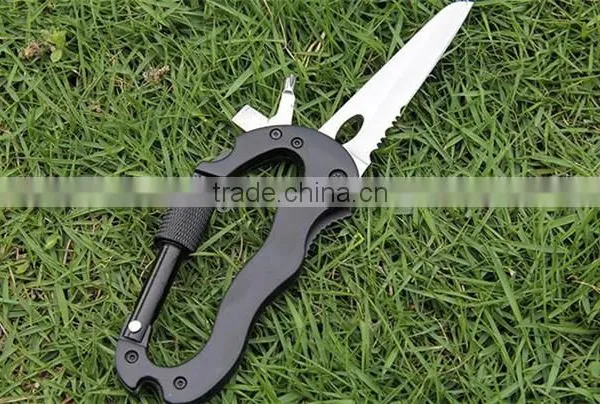 Portable Stainless Steel Multifunction Knife Detachable Carabiner photo-5