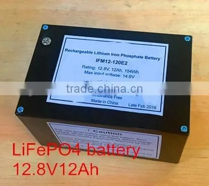4S8P 18650 Composed li Ion LiFePO4 12V 12Ah Lightweight Battery Pack UL Certificated photo-3