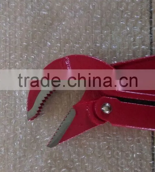 High Quality Chrome Vanadium Steel Adjustable Pipe Wrenches,45 Angle-type Straight Jaws photo-2