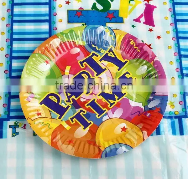 Disposable Tray Barbecue Ball Paper Plate Cartoon Party photo-3