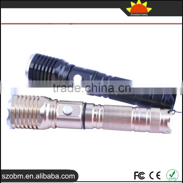 2016 Wholesale UltraShine F7 T6 LED Rechargeable Aluminum Alloy LED Flashlight Torch photo-6