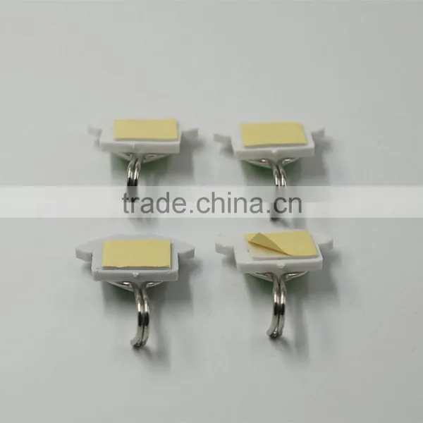 4pcs Durable Mini Adhesive Plastic/Metal Wall Hook With Sticker photo-6