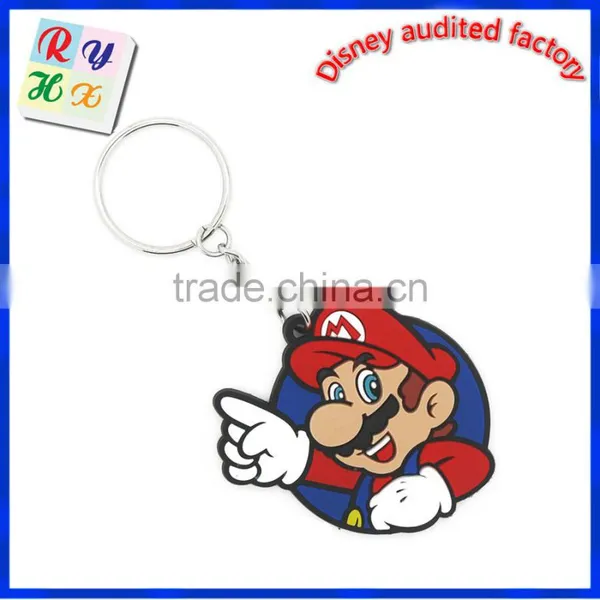 Silicone PVC Key Chain Holder , Custom Key Chain OEM Pvc Key Ring photo-4