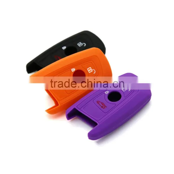 New Arrival Rubber Car Key Protective Cover for BMW Keys Rubber Silicone Car Key Case photo-2