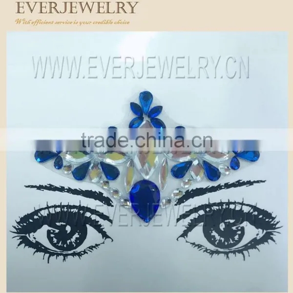 Professional Custom Waterproof Face Jewels Stricker