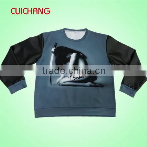 Wholesale Raglan Sleeve and Custom Fashion Crewneck Sweatshirt photo-3