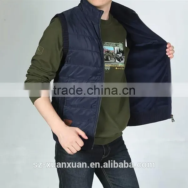 2016 New Winter Warm Casual Thick Down Jacket Waistcoat for Men Design photo-2