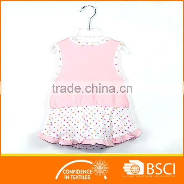 2016 Latest Interlock Summer Wear Baby Romper With Skirt photo-2