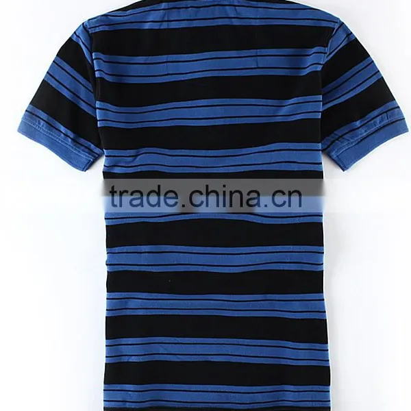Men's Wear Striped Cotton Polo Shirt photo-2