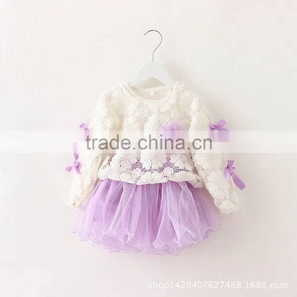 2016 Lovely Girls Winter Lace Dress photo-3