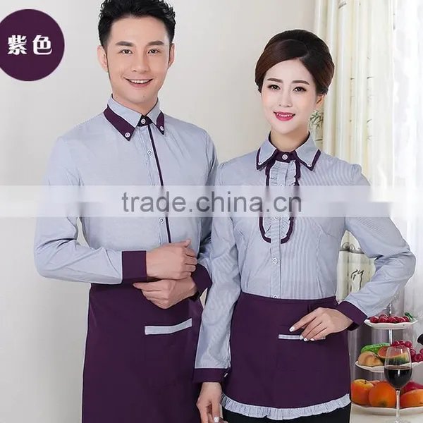 Custom New Design Fashionable Embroidery Logo Hotel Receptionist Uniforms Wholesale photo-2