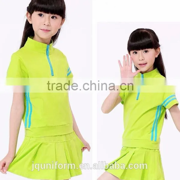 Primary Student Summer School Uniform Kids' Sports PE Knit photo-3