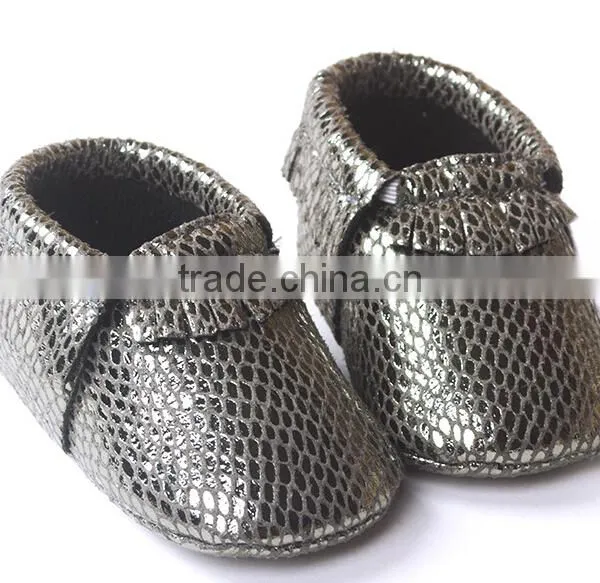 Shinning Leather Moccasins Shoes for Baby, Baby PU Shining Moccains photo-5