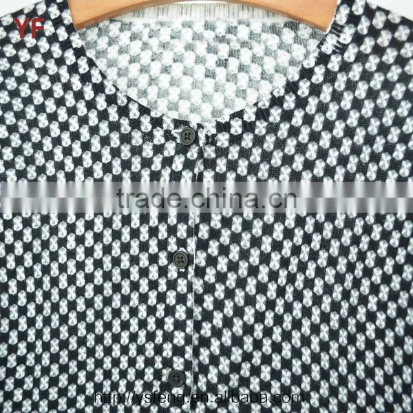 Print Cardigan Woolen Kids Knitted Sweater Designs For Children photo-3