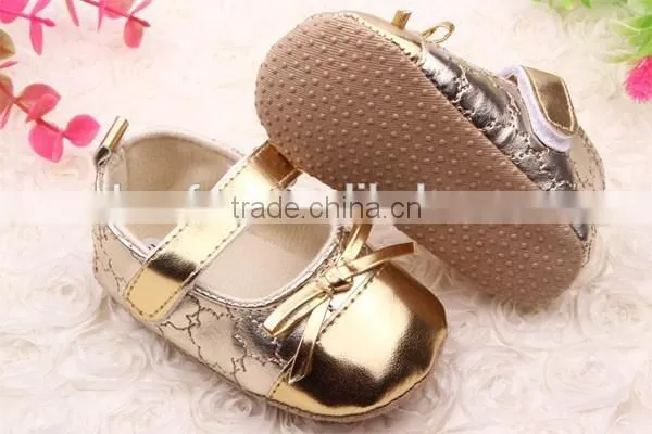 Hot Sale New Design Princess Girl Prewalker Baby Soft Sole Shoes photo-2
