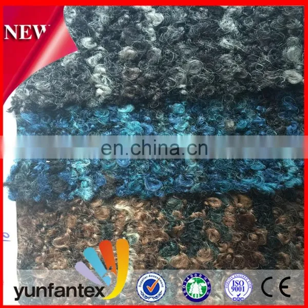 The Woolen Fabric for Woolen Coat 2016 Most Fashion The Fancy Yarn With Mohair Ring Fancy Yarn, Rayon Satin Band ;garment Custom photo-5
