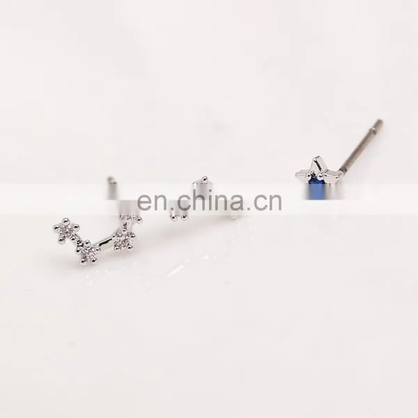 Asymmetric Stud Earrings Darling Small Dipper Star for Your Lobes photo-4