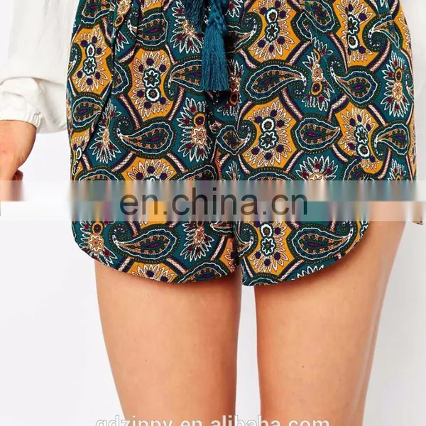 Wholesale Woven Bali Print Compression Shorts photo-4