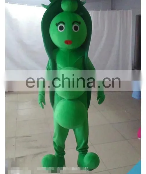 Customized broad bean costume, bean mascot costume for kids