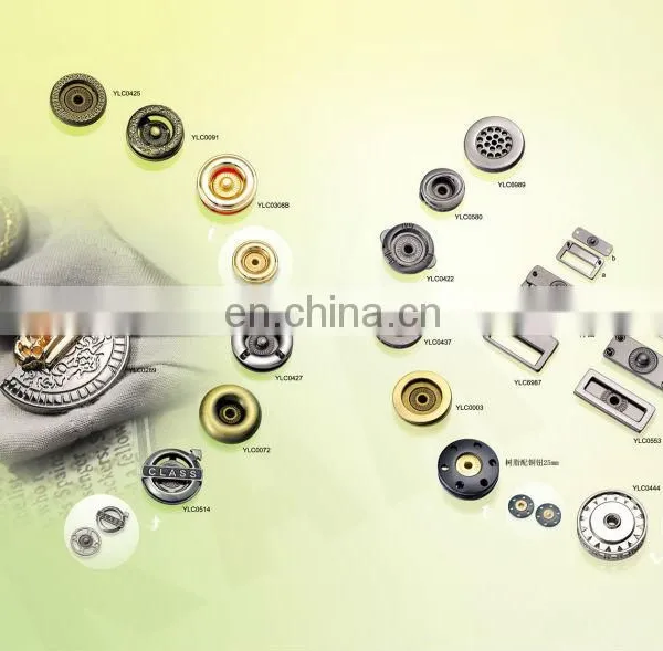Metal cap snap button