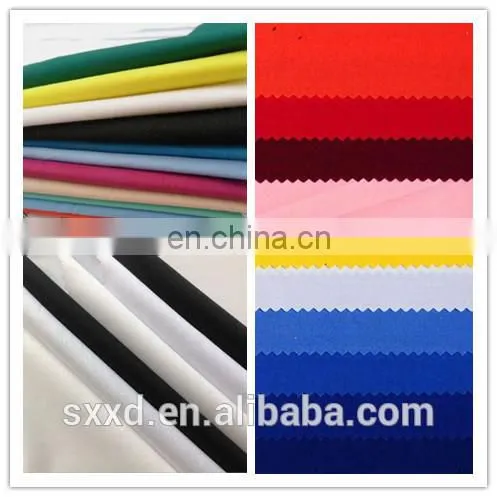 Blend Fabric 90% Polyester 10% Cotton 45*45 96*72 Plain Dyed Poplin Fabric