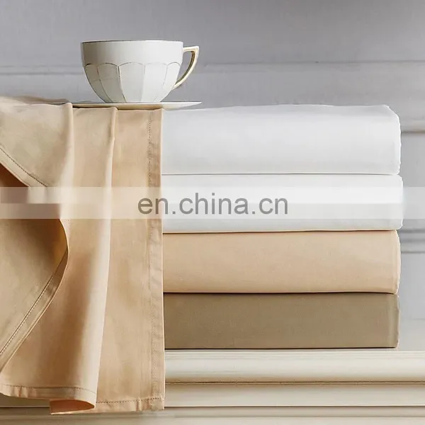 Five Star Hotel Cotton Sateen Flat Sheet Bed Sheet