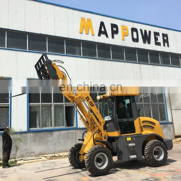 1.2ton 0.55bucket Capacity 4L68 Engine New Cabin Front Loader With Shovel ZL12 photo-2