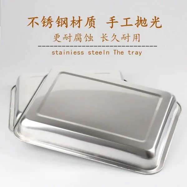 Baking Tray Shallow Metal Container Used for Baking Foods Colorful Pans Stainless Steel Pots, Pans, Kettles photo-5