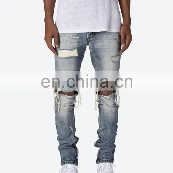 DiZNEW Custom 100% Cotton Jeans Trousers Men's Jeans Pants Crush Jeans photo-3