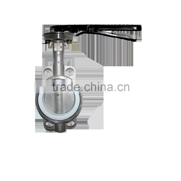 2016 DN200 Stainless Steel Online Shopping Wafer Butterfly Valve With Pin photo-5