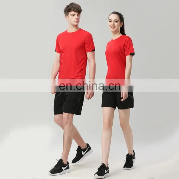 Wholesale Unisex Plain Dyed Custom Logo Quick Dry Polyester T Shirt photo-2