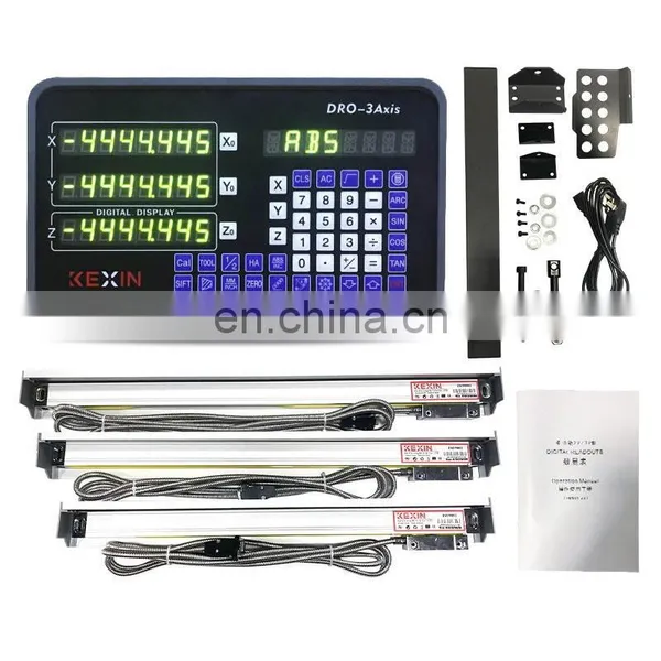 DRO 2 Axis Digital Readout for Milling Lathe Machine With 2pcs High Precision Scale 50-1000mm photo-2