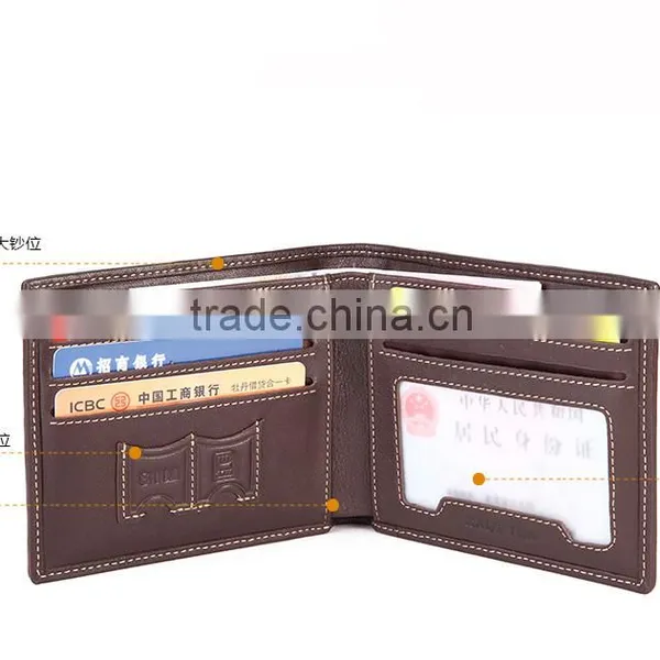 High Quality Brown Color Genuine Real Ostrich Leather SIM Card Slot Small Wallet for Men photo-5