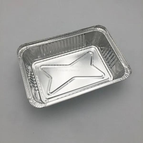 1000ml Rectangular Aluminium Foil Pan Takeaway Food Box photo-4