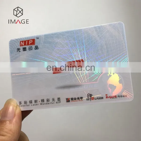 High Brightness ID Card Transparent Hologram Overlay / Secure Holographic Overlay photo-2