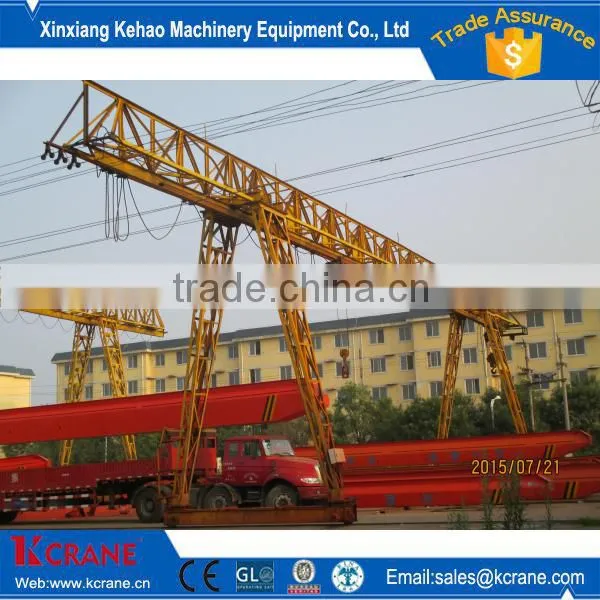 Rail Mounted Electric Wire Rope Hoist Single Girder Gantry Crane photo-4